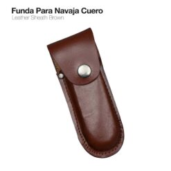 FUNDA PARA NAVAJA CUERO MARRÓN -