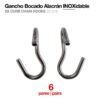GANCHO BOCADO ALACRÁN INOX 25721  6 PARES -