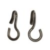 GANCHO BOCADO ALACRÁN FORJA INOX NEGRO 6 PARES -