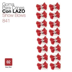 GOMA PARA CRINES CON LAZO 841 ROJO -