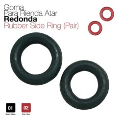 GOMA RIENDA ATAR REDONDA PAR - Color: Negro