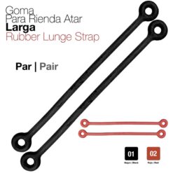 GOMA RIENDA ATAR LARGA PAR - Color: Negro