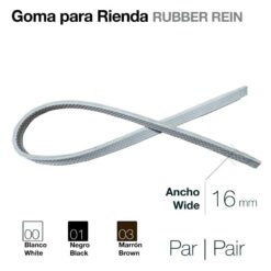 GOMA PARA RIENDA PAR - Color: Blanco