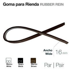 GOMA PARA RIENDA PAR - Color: Marrón