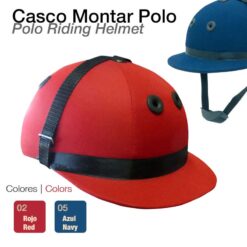 CASCO MONTAR POLO - Color: Rojo