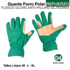 GUANTE FORRO POLAR REFUERZO GL760390 VERDE - Color: Verde
