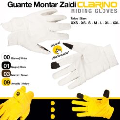 GUANTE MONTAR CLARINO GL001390 - Color: Blanco