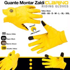 GUANTE MONTAR CLARINO GL001390 - Color: Amarillo