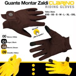 GUANTE MONTAR CLARINO GL001390 - Color: Marrón
