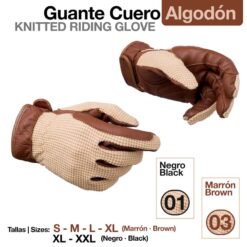 GUANTE CUERO ALGODÓN Z79 - Color: Marrón