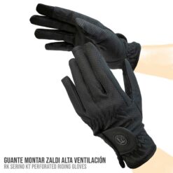 GUANTE MONTAR ZALDI ALTA VENTILACIÓN - Color: Negro