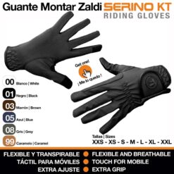 GUANTE MONTAR ZALDI SERINO KT - Color: Gris