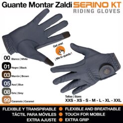 GUANTE MONTAR ZALDI SERINO KT - Color: Azul