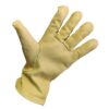 GUANTE CUERO TRABAJO FLOR VACUNO AMARILLO H-406V - Talla: 8