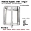 HEBILLA INGLESA W/TONGUE (12 uds) - Medida: 16mm