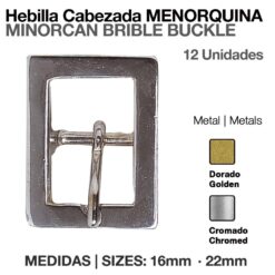 HEBILLA CABEZADA MENORQUINA 12uds - Variación: Golden