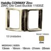 HEBILLA CONWAY ZINC 11835Z (12uds) - Medida: 13mm