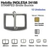 HEBILLA INGLESA 12uds - Hebilla: Cromada