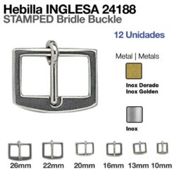 HEBILLA INGLESA 12uds - Hebilla: Cromada