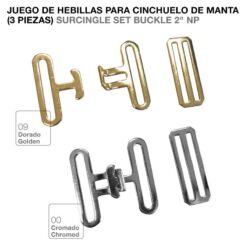 HEBILLA PARA CINCHUELO DE MANTA JUEGO - Variación: Golden
