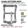 HEBILLA VICTORIA (12uds) - Hebilla: Cromada