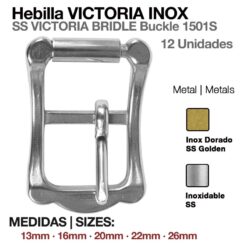 HEBILLA VICTORIA (12uds) - Hebilla: Cromada