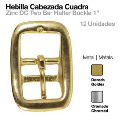 HEBILLA CABEZADA CUADRA 12uds - Variación: Golden