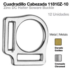 CUADRADILLO CABEZADA 12uds - Hebilla: Cromada