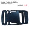 HEBILLA PLÁSTICO 6106 25mm NEGRO UNIDAD -