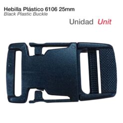HEBILLA PLÁSTICO 6106 25mm NEGRO UNIDAD -