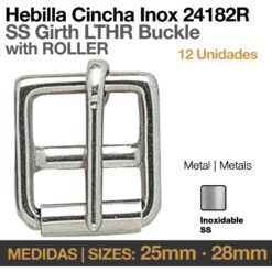 HEBILLA CINCHA INOX 24182R 12uds - Medida: 28mm