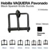 HEBILLA VAQUERA PAVONADO 12uds - Medida: 14mm