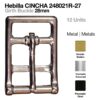 HEBILLA CINCHA INOX 12uds 2418021R-27 - Hebilla: Cromada