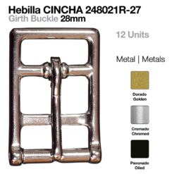 HEBILLA CINCHA INOX 12uds 2418021R-27 - Variación: Oiled