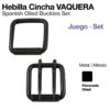 HEBILLA CINCHA VAQUERA PAVONADO JUEGO -