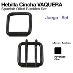 HEBILLA CINCHA VAQUERA PAVONADO JUEGO -