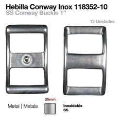 HEBILLA CONWAY INOX 118352-10 25mm 12uds -
