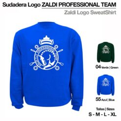 SUDADERA CLASSIC LOGO ZALDI - Color: Royal