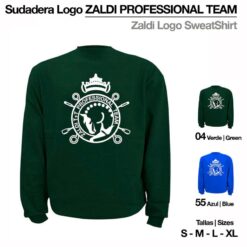 SUDADERA CLASSIC LOGO ZALDI - Color: Verde