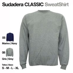 SUDADERA CLASSIC ZALDI - Color: Gris