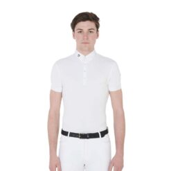 CAMISA POLO CONCURSO HOMBRE EQUESTRO AB00441 - Color: Blanco