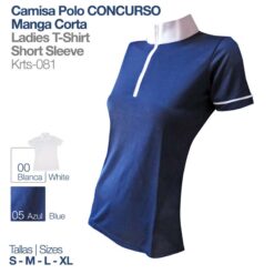 CAMISA POLO CONCURSO MANGA CORTA KRST-081 - Color: Azul