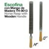 ESCOFINA CON MANGO DE MADERA TH-9013 - Talla: 12