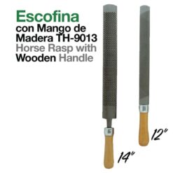 ESCOFINA CON MANGO DE MADERA TH-9013 - Talla: 12