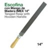 ESCOFINA CON MANGO DE MADERA IMEX 14 -