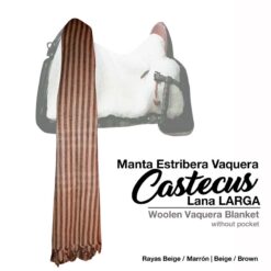 MANTA ESTRIBERA CASTECUS VAQUERA LANA LARGA -