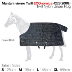 MANTA INVIERNO TWILL ECO.4228 200gr - Color: Negro