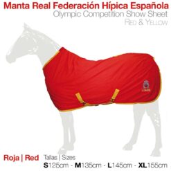 MANTA REAL FEDERACIÓN HÍPICA ESPAÑOLA - Color: Rojo/Amarillo/Rojo