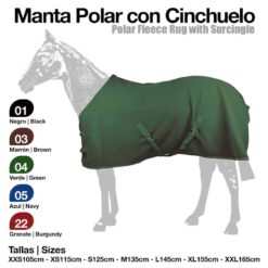 MANTA POLAR CON CINCHUELO - Color: Verde