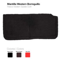 MANTILLA WESTERN BORREGUILLO 1042 - Color: Rojo